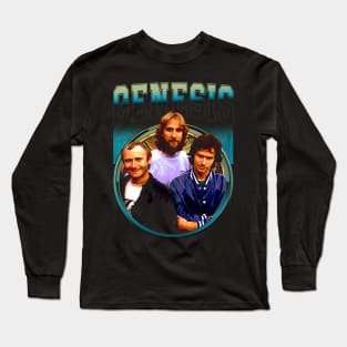 Ripples in Style Genesis Band Tees, Create Fashion Waves with the Prog-Rock Icons Long Sleeve T-Shirt